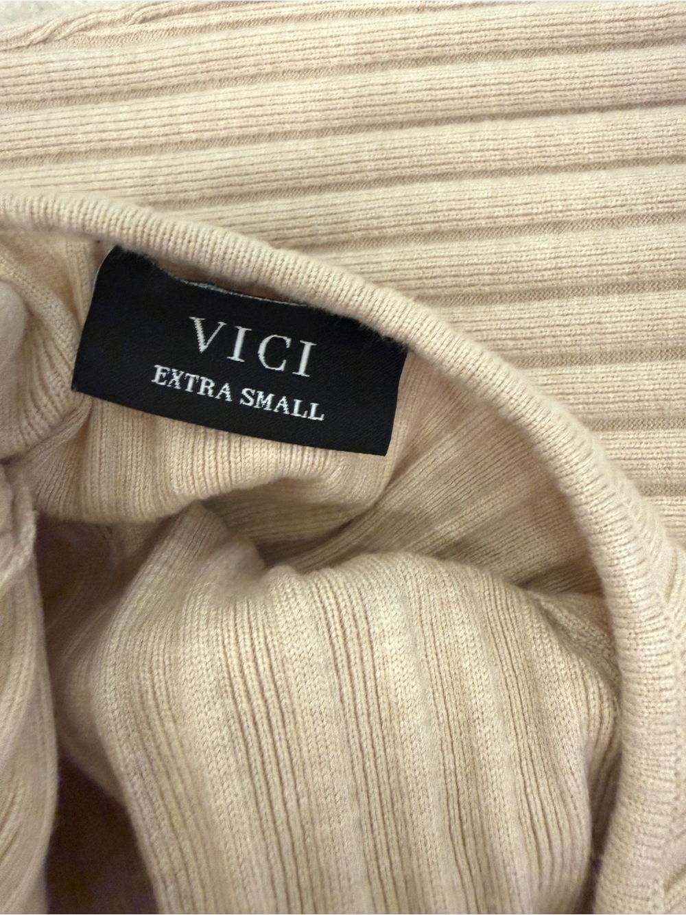 VICI Cream Fringe Halter Midi Dress - Picture 7 of 7